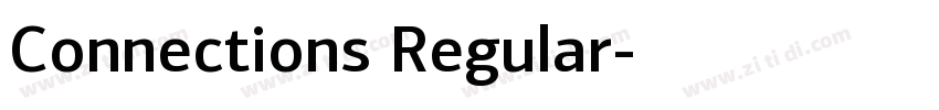 Connections Regular字体转换